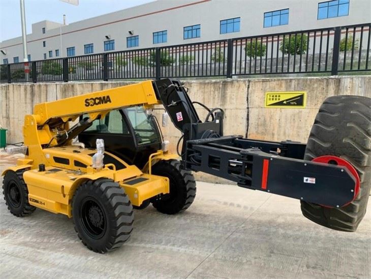3.5 Ton Telescopic Forklift With Tyre Clamp Telehandler