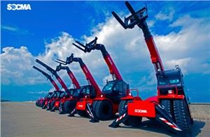 SOCMA 4 Tons 4t 17m Telescopic Forklift Loader เทเลแฮนด์เลอร์