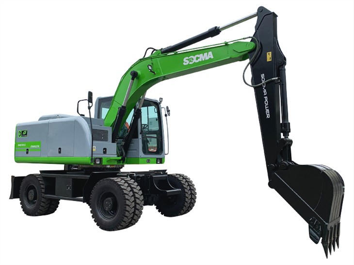 รถขุดไฟฟ้าขนาด 15 ตัน HNE150W-EL รถขุดล้อยาง